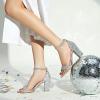 imageTrary Wedding Shoes for Bride Heels for Women Rubber Sole and Insole Provide Excellent CushionSilver Sparkly
