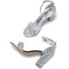 imageTrary Wedding Shoes for Bride Heels for Women Rubber Sole and Insole Provide Excellent CushionSilver Sparkly