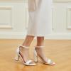 imageTrary Wedding Shoes for Bride Heels for Women Rubber Sole and Insole Provide Excellent CushionWhite