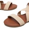 imageTrary Womens Dressy Summer Sandals Elastic Cute Open Toe Wide Sandalias Para MujerBeige