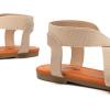 imageTrary Womens Dressy Summer Sandals Elastic Cute Open Toe Wide Sandalias Para MujerBeige01
