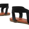 imageTrary Womens Dressy Summer Sandals Elastic Cute Open Toe Wide Sandalias Para MujerBlack01