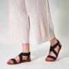 imageTrary Womens Dressy Summer Sandals Elastic Cute Open Toe Wide Sandalias Para MujerBlack01