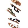 imageTrary Womens Dressy Summer Sandals Elastic Cute Open Toe Wide Sandalias Para MujerGold