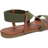 imageTrary Womens Dressy Summer Sandals Elastic Cute Open Toe Wide Sandalias Para MujerGreen