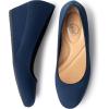 imageTrary Womens Wedges Heels for Women Pumps Round Toe Mid Heels Comfortable Closed Toe Dressy Shoes Women Pumps Wedge Shoes for Wedding Work Office Party 18 InchesNavy Blue
