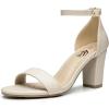 imageTrary Wedding Shoes for Bride Heels for Women Rubber Sole and Insole Provide Excellent CushionNude