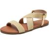 imageTrary Womens Dressy Summer Sandals Elastic Cute Open Toe Wide Sandalias Para MujerGold