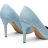 imageTrary Womens High Heel Dress Pump Pointed Toe Shoe Classic Office Special Dressy Casua Wedding Pump ShoesDenim Blue