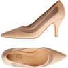 imageTrary Womens High Heel Dress Pump Pointed Toe Shoe Classic Office Special Dressy Casua Wedding Pump ShoesMesh Nude