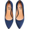 imageTrary Womens High Heel Dress Pump Pointed Toe Shoe Classic Office Special Dressy Casua Wedding Pump ShoesNavy Blue