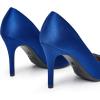 imageTrary Womens High Heel Dress Pump Pointed Toe Shoe Classic Office Special Dressy Casua Wedding Pump ShoesRoyal Blue