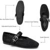 imageTrary Mary Jane Shoes Women Mary Jane Flats for Women Ballet Flats Shoes Round Toe Mary Jane Flats Shoes Dressy ComfortableAblack
