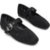 imageTrary Mary Jane Shoes Women Mary Jane Flats for Women Ballet Flats Shoes Round Toe Mary Jane Flats Shoes Dressy ComfortableAblack