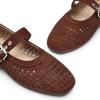 imageTrary Mary Jane Shoes Women Mary Jane Flats for Women Ballet Flats Shoes Round Toe Mary Jane Flats Shoes Dressy ComfortableAdark Brown