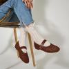 imageTrary Mary Jane Shoes Women Mary Jane Flats for Women Ballet Flats Shoes Round Toe Mary Jane Flats Shoes Dressy ComfortableAdark Brown
