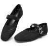 imageTrary Mary Jane Shoes Women Mary Jane Flats for Women Ballet Flats Shoes Round Toe Mary Jane Flats Shoes Dressy ComfortableAblack