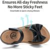 image:imageTrary Toddler Sandals for Baby Girls Boys Summer Sandals Cute Kids Shoes Lightweight Open Toe Sandals Beach Holiday Unisex Child SandalsBlack Bowknot
