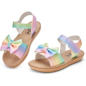 image:imageTrary Toddler Sandals for Baby Girls Boys Summer Sandals Cute Kids Shoes Lightweight Open Toe Sandals Beach Holiday Unisex Child SandalsMulticolor