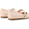 image:imageTrary Mary Jane Shoes Women Square Toe Flats for Women Dressy Ballet Flat Mary Jane Flats with Buckle Strap Comfortable Slip On Casual ShoesLight Pink