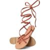 image:imageTrary Sandals Women Lace Up Sandals for Women Sandals for Women Dressy Summer Open Toe Gladiator Sandals Flat Sandals for Women Dressy Beach Sandals for Women Summer Sandals for Women 2023Brown