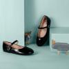image:imageTrary Girls Mary Janes Ballet Flats School Uniform Dress Shoes Casual Party Wedding Flower Shoes for Little KidBig KidBlack