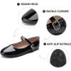 image:imageTrary Girls Mary Janes Ballet Flats School Uniform Dress Shoes Casual Party Wedding Flower Shoes for Little KidBig KidBlack