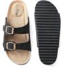 image:imageTrary Kids Sandals Boys Girls Double Buckle Slides Memory Foam Cork Footbed NonSlip Slides for Kids Non Slip Summer Beach Slippers for Toddler Little Big KidBlack