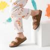 image:imageTrary Kids Sandals Boys Girls Double Buckle Slides Memory Foam Cork Footbed NonSlip Slides for Kids Non Slip Summer Beach Slippers for Toddler Little Big KidBrown
