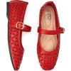 image:imageTrary Mary Jane Shoes Women Hollow Flats for Women Ballet Flats Shoes Round Toe Mary Jane Flats Ankle Strap Spring Summer Shoes Dressy ComfortableRed