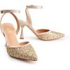 image:imageTrary Heels for Women Slingback Pointed Toe Stiletto Heels Ankle Strap Heeled Sandals Comfortable Womens Pumps 335 Heel Work Party Wedding Dress ShoesGold
