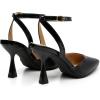 image:imageTrary Heels for Women Slingback Pointed Toe Stiletto Heels Ankle Strap Heeled Sandals Comfortable Womens Pumps 335 Heel Work Party Wedding Dress ShoesBlack Pu