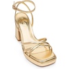 image:imageTrary Gold amp White Heels  Square Toe 3 inch Platform Strappy amp Block Heels for Wide Feet Ankle Strap Y2k Shoes for PromGold Pu
