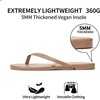 image:imageTrary Flip Flops for WomenComfortable Flat Sandals with Arch SupportMemory Foam Flat Thong SandalsDressy Summer Slides for Beach VacationBrown