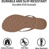 image:imageTrary Flip Flops for WomenComfortable Flat Sandals with Arch SupportMemory Foam Flat Thong SandalsDressy Summer Slides for Beach VacationBrown