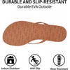 image:imageTrary Flip Flops for WomenComfortable Flat Sandals with Arch SupportMemory Foam Flat Thong SandalsDressy Summer Slides for Beach VacationCaramel Brown