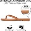 image:imageTrary Flip Flops for WomenComfortable Flat Sandals with Arch SupportMemory Foam Flat Thong SandalsDressy Summer Slides for Beach VacationCaramel Brown