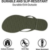 image:imageTrary Flip Flops for WomenComfortable Flat Sandals with Arch SupportMemory Foam Flat Thong SandalsDressy Summer Slides for Beach VacationGreen