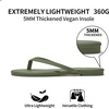 image:imageTrary Flip Flops for WomenComfortable Flat Sandals with Arch SupportMemory Foam Flat Thong SandalsDressy Summer Slides for Beach VacationGreen