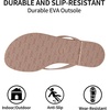 image:imageTrary Flip Flops for WomenComfortable Flat Sandals with Arch SupportMemory Foam Flat Thong SandalsDressy Summer Slides for Beach VacationNude
