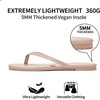 image:imageTrary Flip Flops for WomenComfortable Flat Sandals with Arch SupportMemory Foam Flat Thong SandalsDressy Summer Slides for Beach VacationNude