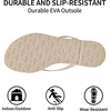 image:imageTrary Flip Flops for WomenComfortable Flat Sandals with Arch SupportMemory Foam Flat Thong SandalsDressy Summer Slides for Beach VacationOffwhite
