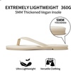 image:imageTrary Flip Flops for WomenComfortable Flat Sandals with Arch SupportMemory Foam Flat Thong SandalsDressy Summer Slides for Beach VacationOffwhite