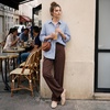 image:imageTrary Knit Flats for Women Square Toe Ballet Flats with Buckle Straps Mary Jane Shoes Women Comfortable Casual Dress Shoes for Work Daily WearNude