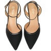 image:imageTrary Heels for Women Slingback Pointed Toe Stiletto Heels Ankle Strap Heeled Sandals Comfortable Womens Pumps 335 Heel Work Party Wedding Dress ShoesNubuck Black