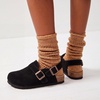 image:imageTrary Keoris Genuine Suede Clogs for Women Potato Shoes with Back StrapBlack
