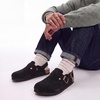 image:imageTrary Keoris Genuine Suede Clogs for Women Potato Shoes with Back StrapBlack