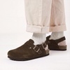 image:imageTrary Keoris Genuine Suede Clogs for Women Potato Shoes with Back StrapCoffee