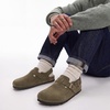image:imageTrary Keoris Genuine Suede Clogs for Women Potato Shoes with Back StrapKhaki