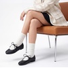 image:imageTrary Mary Jane Shoes Women Lace Up Ballet Flats DressBlack